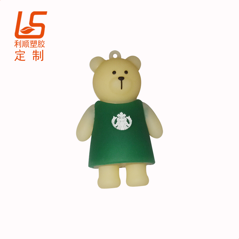 定制星巴克LED發(fā)光公仔 星巴克小熊LED燈公仔星巴克立體公仔發(fā)光燈 (1)